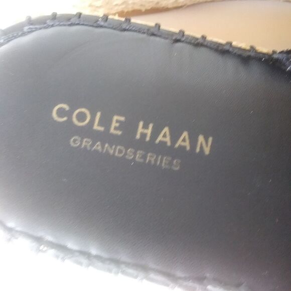 Cole Haan Espadrille Slide Sandals, Black, Women's Size 7.5 - Picture 6 of 12